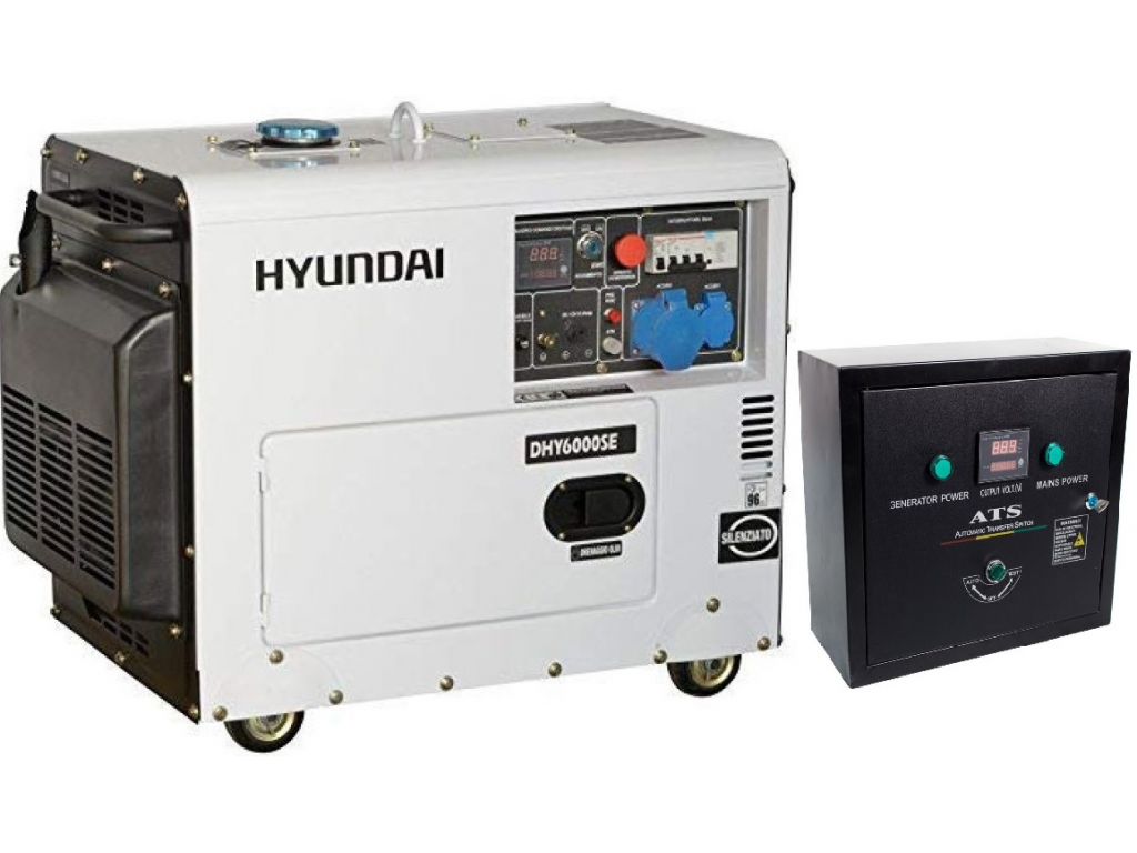 Cupboard spectrum Banzai DHY6000SE Hyundai Generator de curent monofazic,putere 5 kW