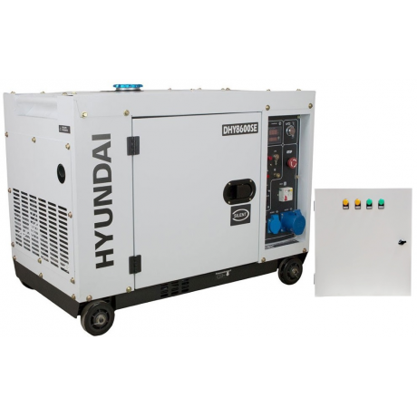 DHY 8600 SE + ATS12-P  Generator de curent monofazat, diesel,cu panou de automatizare monofazat