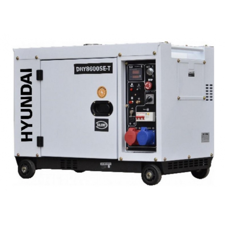 DHY8600SE-T Hyundai Generator de curent electric trifazat cu automatizare