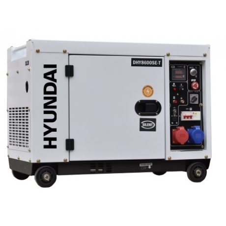 Generator de curent electric , putere 7 kVA , motor Hyundai , 230 V/400 V