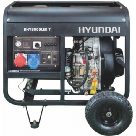 DHY8000LEK-T  Hyundai Generator de curent diesel  ,  putere 5.5 kVA , motor Hyundai