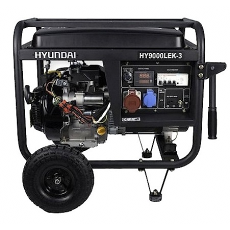 HY9000LEK-3 Hyundai Generator de curent electric trifazat ,  putere motor 8 kVA , tip motor Hyundai IC425E