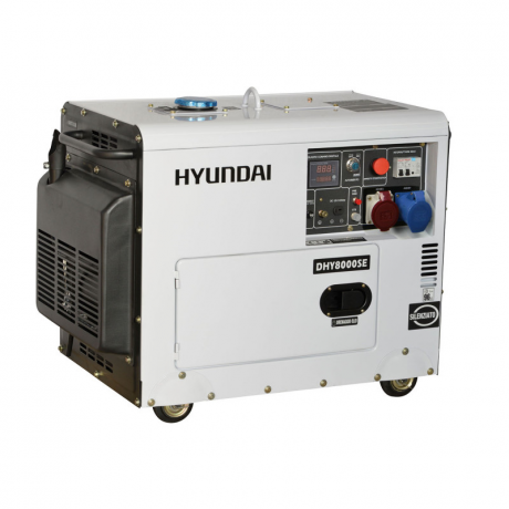 Generator de curent trifazat cu motor diesel hyundai dhy8000se t