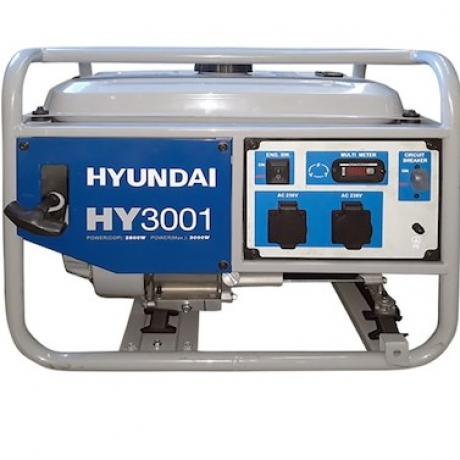 Generator de curent monofazic 2.8 kW Hyunday si tensiune 230 V  , HY3001