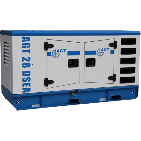Generator curent trifazat AGT 28 DSEA ATS 42/12 ,putere motor 28 kVA , diesel , cu bujii incadescente si preincalzire lichid