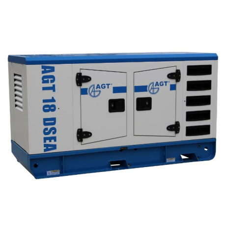 AGT 18 DSEA Generator curent diesel stationar , putere 18 kVA  trifazat ,cu bujii incandescente si preincalzire lichid , 1500 rpm
