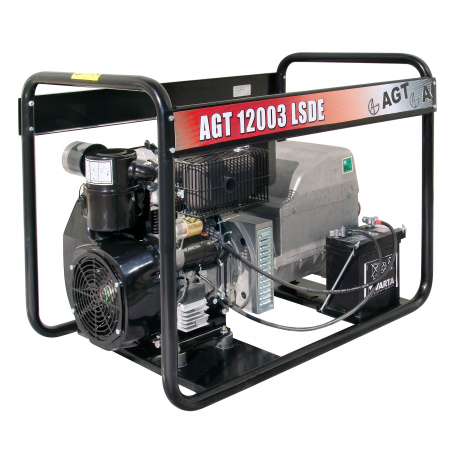 Generator de curent diesel trifazat  AGT  12003 LSDE , motor Lombardini , demaror electric 12 V