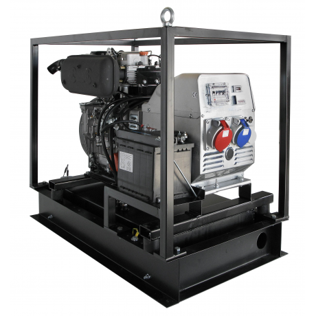 Generator de curent diesel trifazat  AGT 14003 LSDE , motor Lombardini , demaror electric 12 V