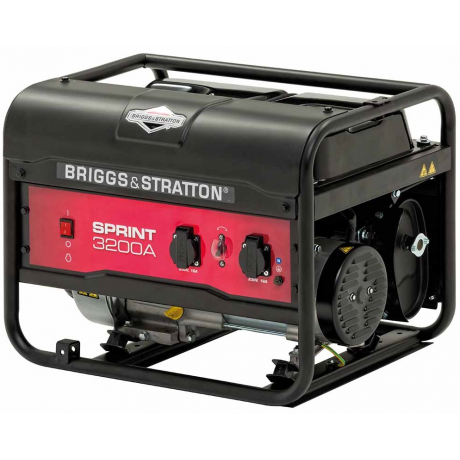 Sprint 3200A Briggs&Stratton Generator de curent electric monofazat pe benzina cu putere maxima de 3125 kVA si capacitate rezervor de 11L