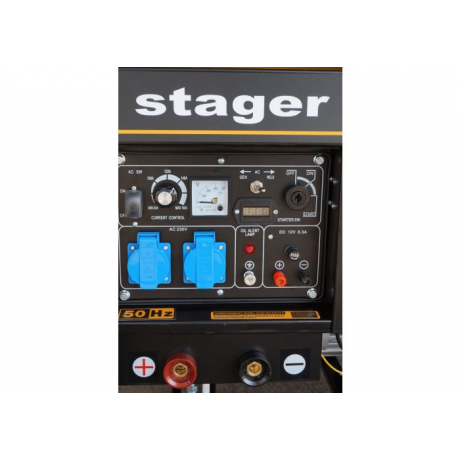 Stager YDE8500EW Generator sudare diesel monofazat, 3kVA curent sudare 200A, pornire la cheie , cod  1158008500EW