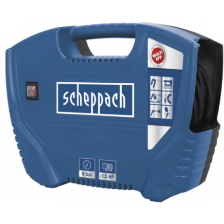 AIR FORCE Scheppach  Compresor semi-profesional , putere motor 1.1 kW , debit de aspiratie 180 l/min