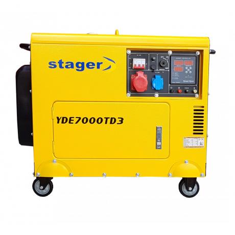YDE7000TD3  Stager Generator de  curent  cu pornire electrica , putere 5.7 kVA ,  , diesel, trifazat