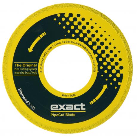 Diamond X165 Exact Tools Disc pentru tăierea fontei și a țevilor ductile